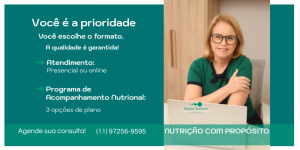 A consulta nutricional é o primeiro passo rumo a uma vida mais saudável, equilibrada e com mais bem-estar. Afinal, a forma como você se alimenta impacta diretamente na sua energia, imunidade e qualidade de vida.